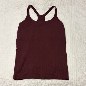 Lululemon Athletica Burgundy Racerback Tank Top